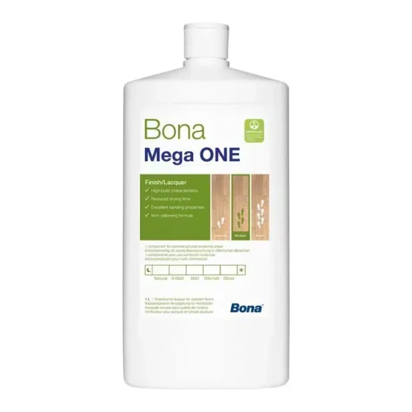 Vernis pour parquet BONA MEGA ONE, Satiné-mat , Bidon 1L